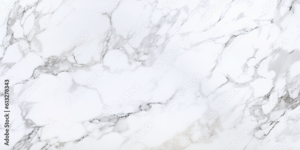 Obraz premium Minimal white marble texture with natural pattern for background, generative ai