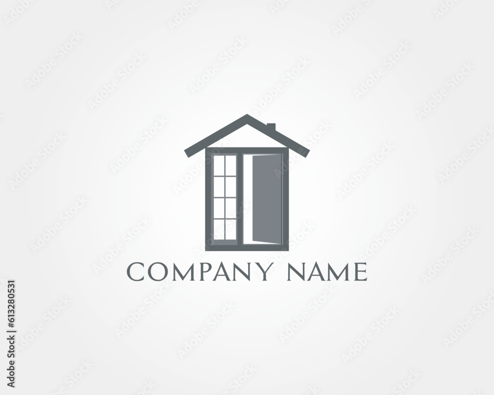 Creative home and house logo design illustration Creative home and house logo design illustration