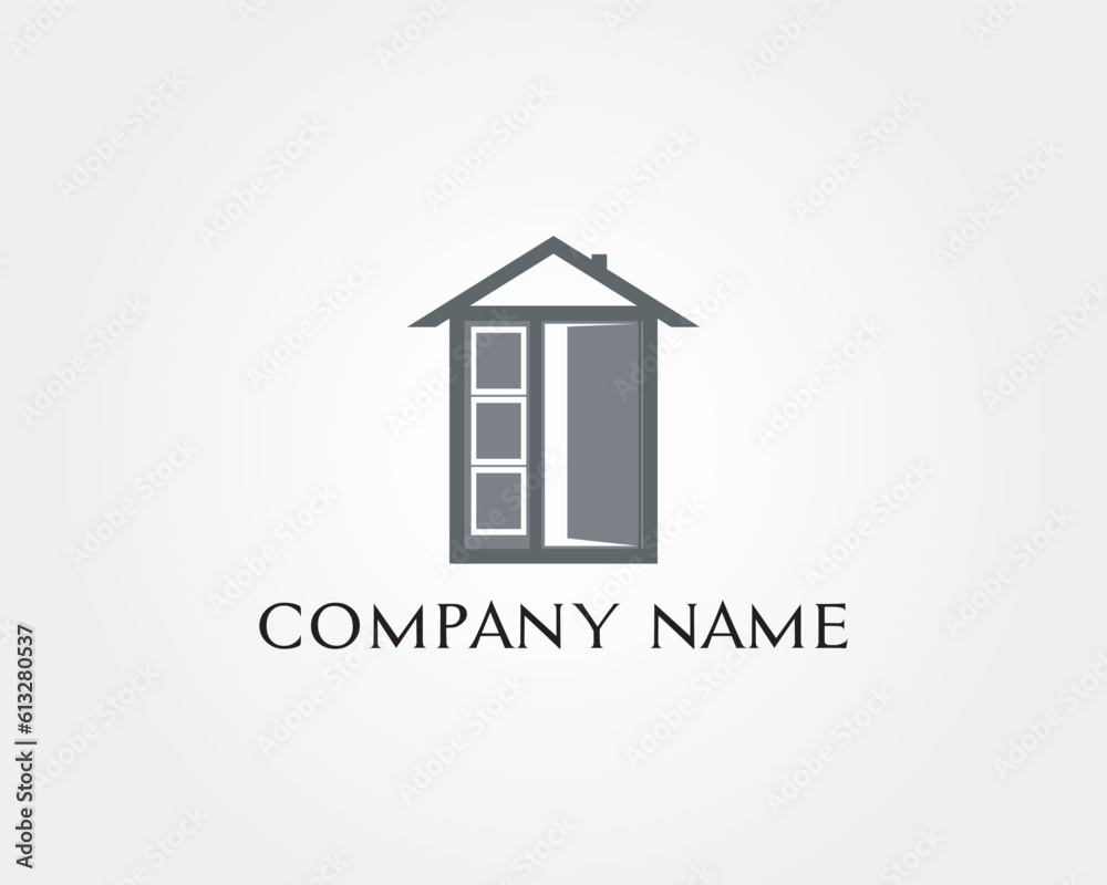Creative home and house logo design illustration Creative home and house logo design illustration
