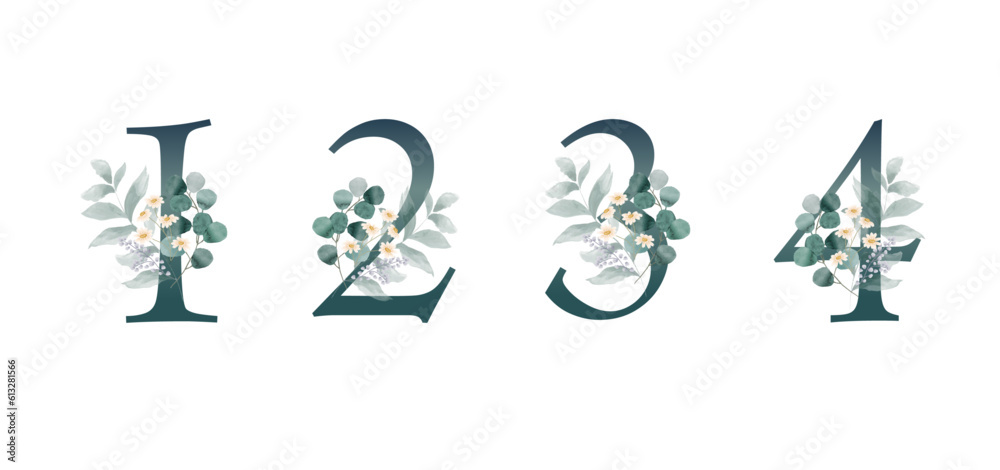 vector botanical capital alphabet collection vector alphabet set vector botanical capital alphabet collection vector alphabet set