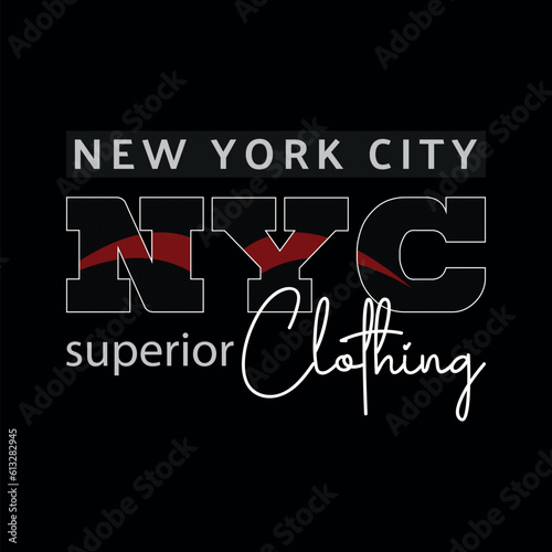 New york city nyc Superior clothing fashion usa vector t shirt design