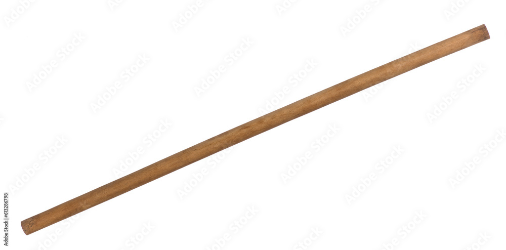 wooden staff on white isolated background wooden staff on white isolated background