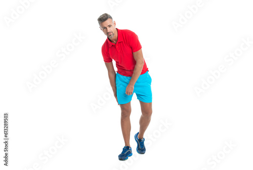 soccer player man hold leg in pain after sport injury. man athlete in pain of a sports injury. Man has got sport injury from exercising. man runner holds his leg after muscle injury during sport race © be free