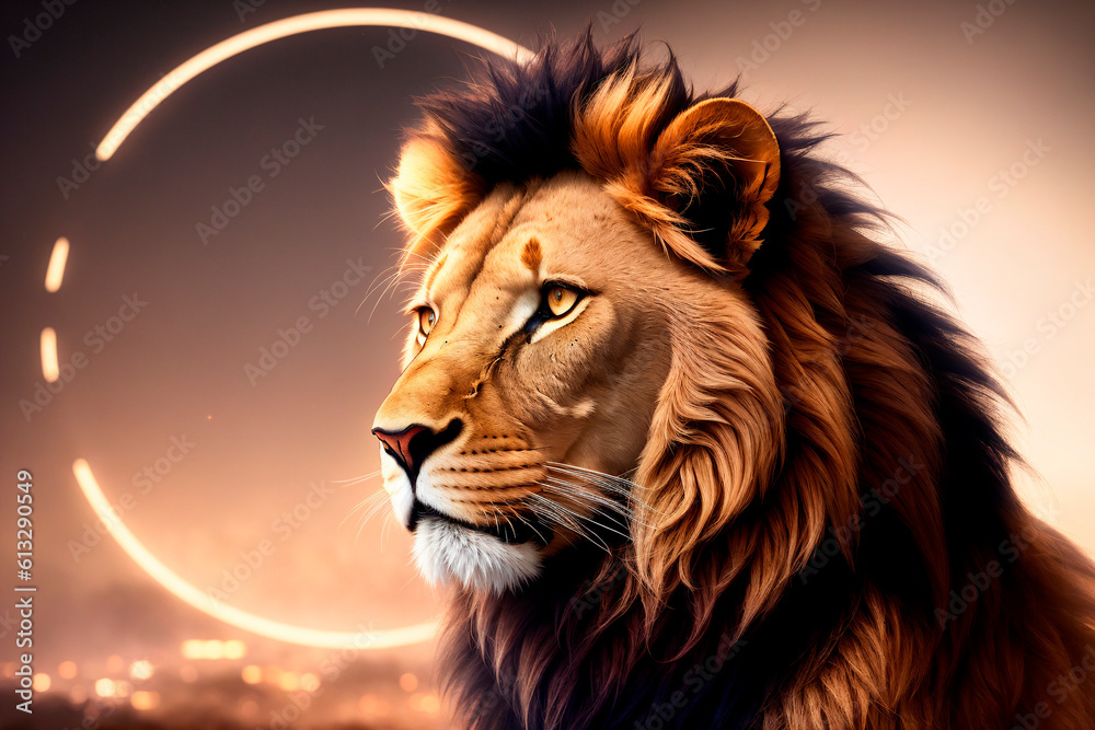 Naklejka premium Generative concept art illustration. Generative ai.