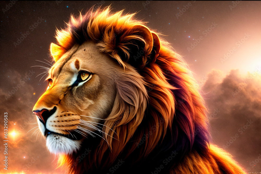 Naklejka premium Generative concept art illustration. Generative ai.