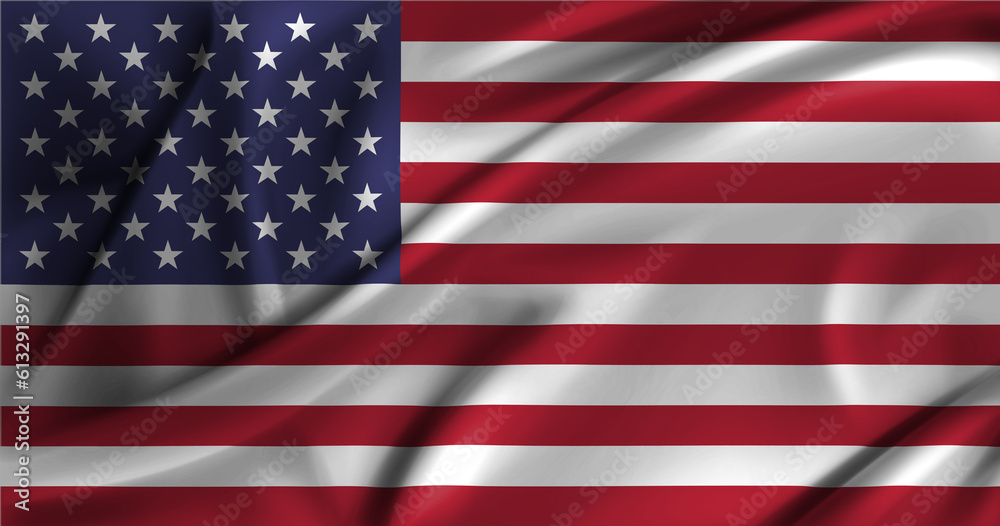 Obraz premium Flag of the United States 3D Model