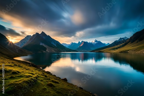 lake in the morning