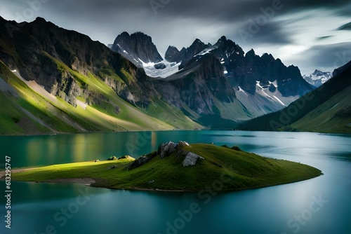 lake in the mountains