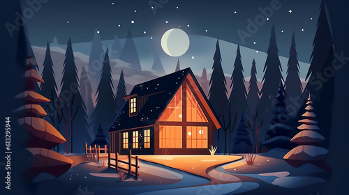 Cozy cabin in beautiful wilderness