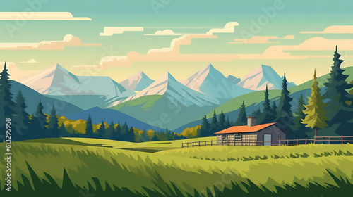 Cozy cabin in beautiful wilderness