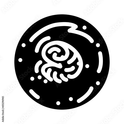 mars polar ice caps planet glyph icon vector. mars polar ice caps planet sign. isolated symbol illustration