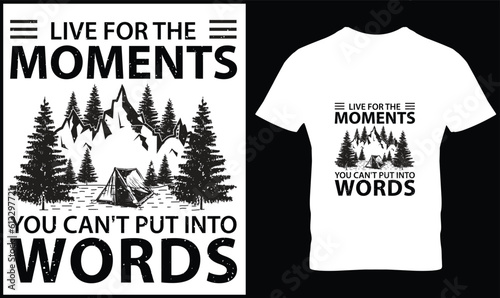 Travel/Adventure t-shirt design graphic vector. 