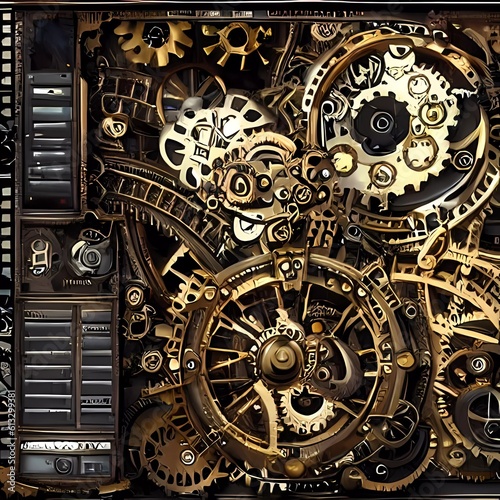 background with gears