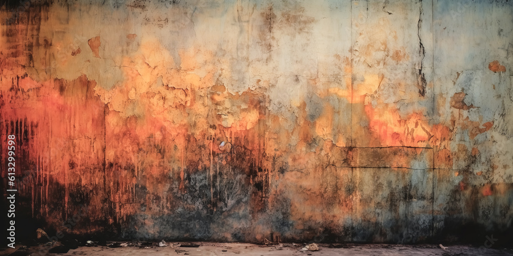 A vivid, abstract wall art created with a combination of chemical staining and digital manipulation. - generative ai A vivid, abstract wall art created with a combination of chemical staining and digital manipulation. - generative ai
