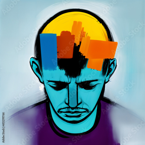 abstract depiction of shame