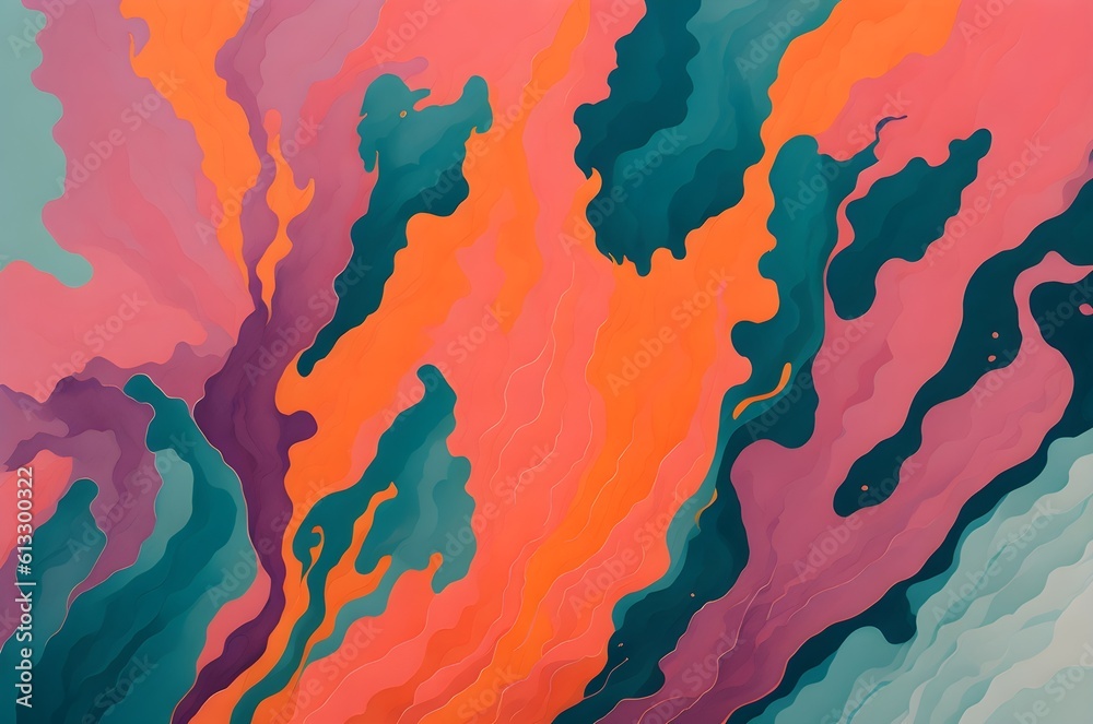 Captivating Watercolor Bliss: Merging Artistic Fluidity with Gentle Pastel Hues