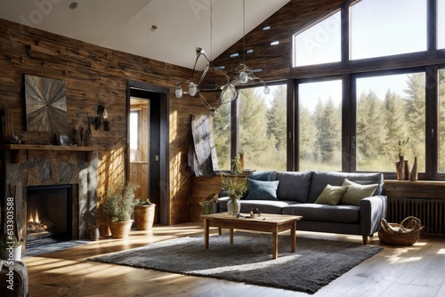 modern living room, Generative AI 
