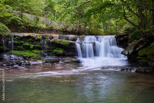 An image of Dunloup Creek Waterfall  Oak Hill  West Virginia