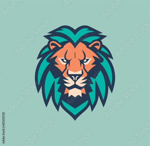 Wallpaper Mural lion head vector Torontodigital.ca