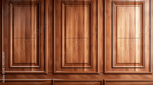 interior wood panel for hotels and offices. Generative Ai. 