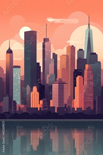 Illustration of the New York Skyline