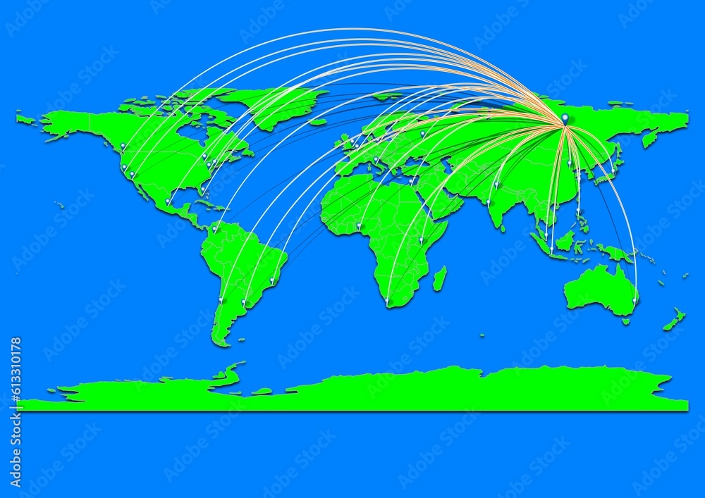 Vibrant Mirny, Russia map - Export concept map for Mirny, Russia on ...