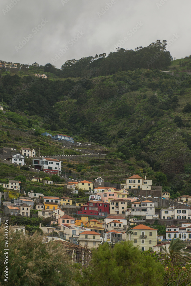 Obraz premium village on the mountain