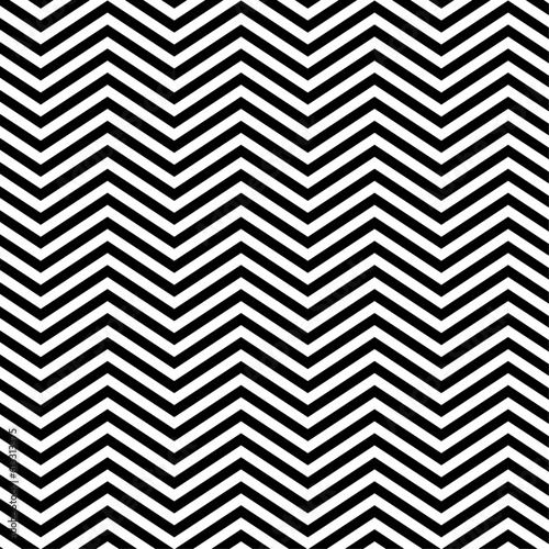 Zigzag lines in monochrome on white background