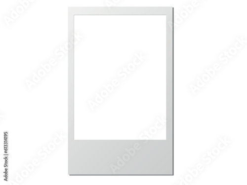 a polaroid card blank  vector file