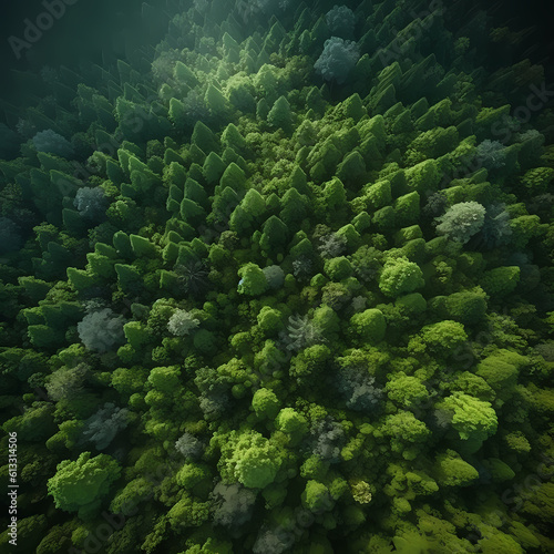Green Forest Aero View © Kreatifquotes