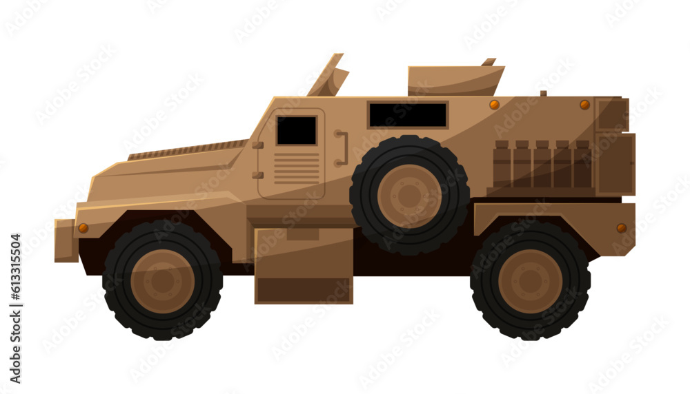 Military production. New type of weapon flat vector illustration.