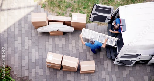 House Move Van. Furniture Removal