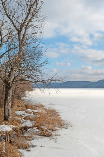 Frozen River and a Frozen Shore photo