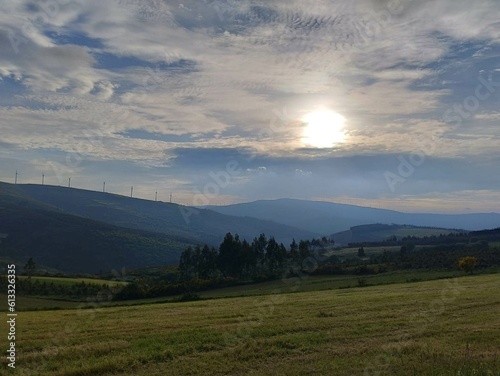 Amanecer en la comarca del Deza, Galicia photo