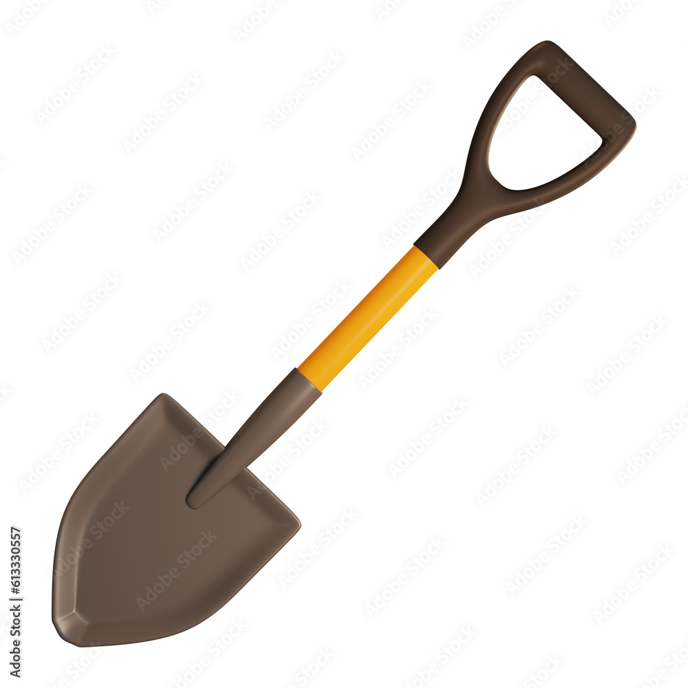 Garden Shovel 3D Rendering Garden Shovel 3D Rendering
