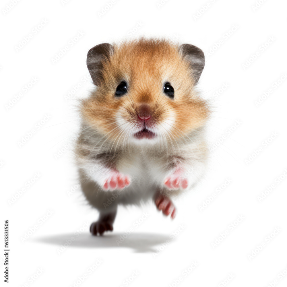 Adorable Cute Funny Baby Hamster Animal Running Close Up Portrait Photo Illustration on White Background Nursery, Kid's, Children's room, pediatric office Digital Wall Print Art Nature Generative AI Adorable Cute Funny Baby Hamster Animal Running Close Up Portrait Photo Illustration on White Background Nursery, Kid's, Children's room, pediatric office Digital Wall Print Art Nature Generative AI