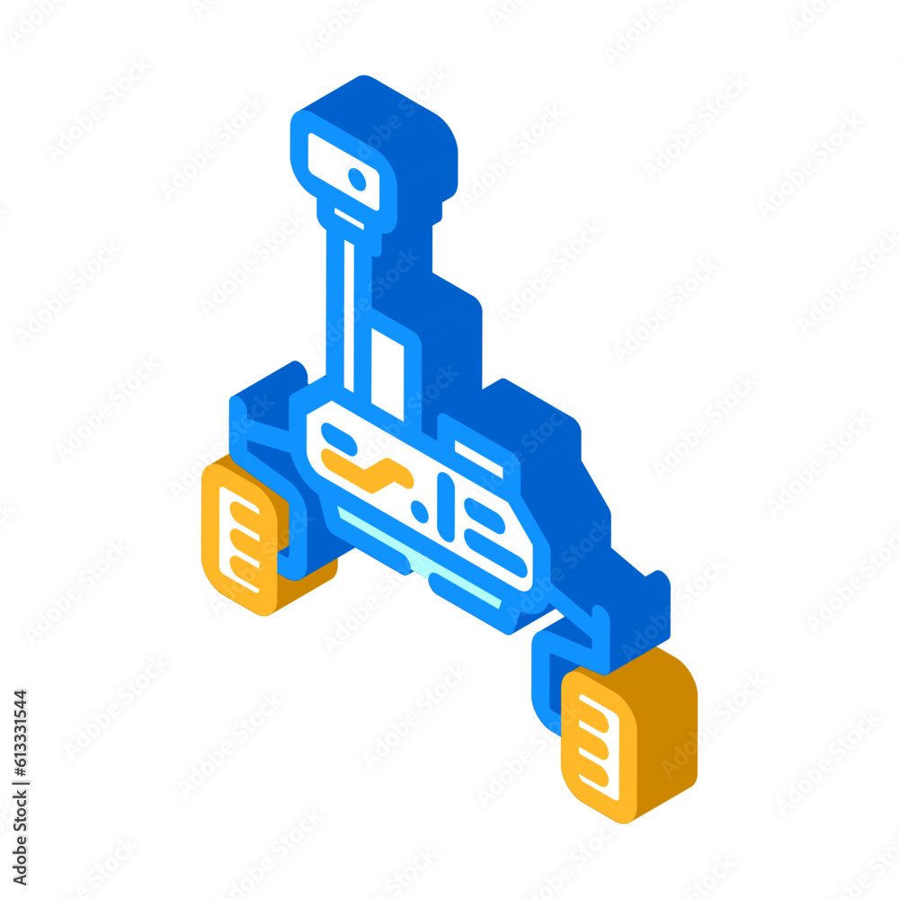 Obraz premium mars rover planet isometric icon vector. mars rover planet sign. isolated symbol illustration