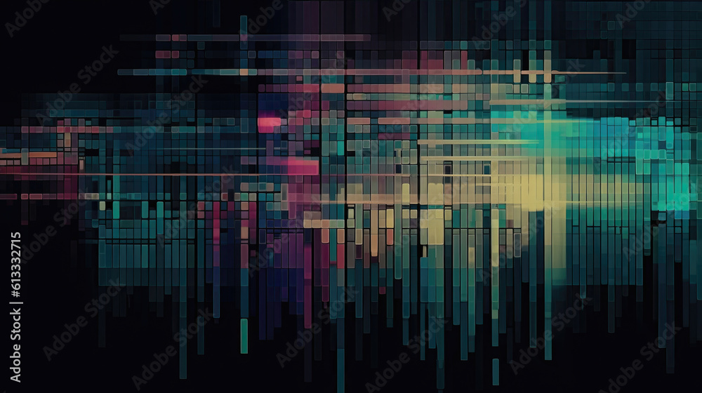 abstract test screen monitor image. Generative AI abstract test screen monitor image. Generative AI