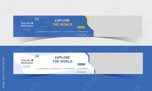 Youtube Channel Banner Template,  Youtube Channel Cover  Photo 