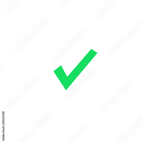 2D green check mark  