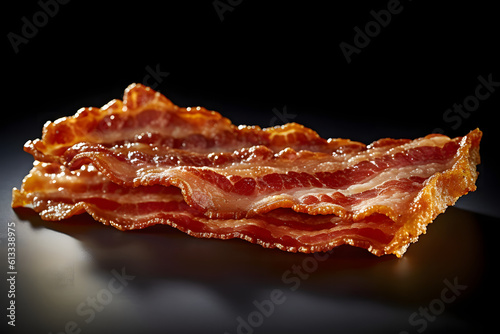 O irresistível encanto do bacon: Delícia que conquista em todas as ocasiões - IA Generativa photo