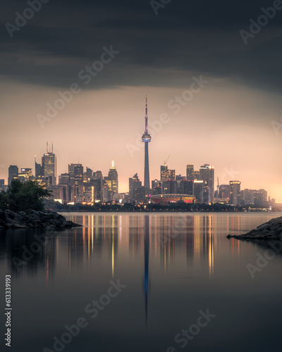 city skyline at night © David