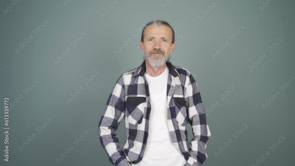 Man winking at camera.