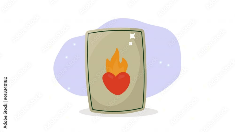 magic card with heart animation magic card with heart animation