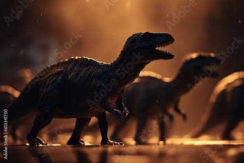 Dinosaurs. Extinct species of animals. Big strong toothy predators. Jurassic Period. triceratops, T-rex, brontosaurus, pterodactyl, stegosaurus, pteranodon, ceratosaurus, reptile