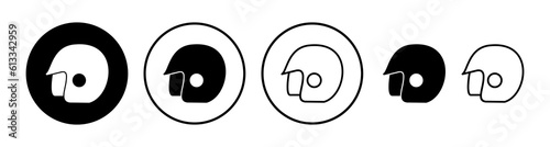Helmet icon vector. safety helmet icon