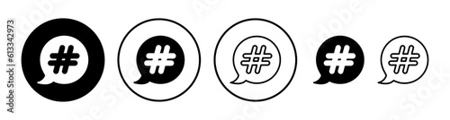 Hashtag icon vector. hashtag simbols