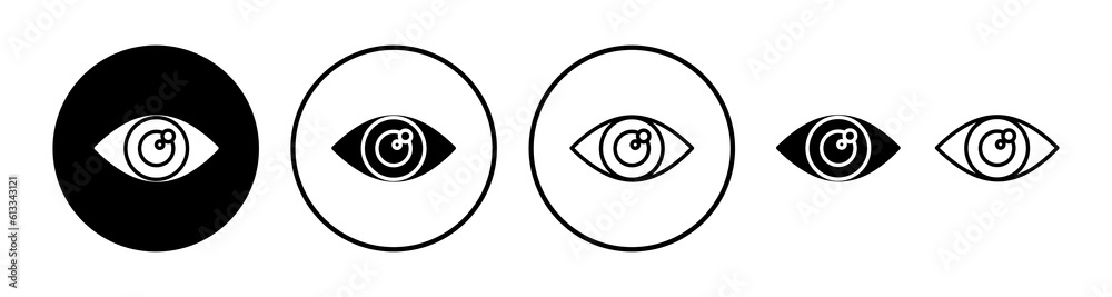 Eye icon. Look and Vision icon. Eye vector icon Eye icon. Look and Vision icon. Eye vector icon