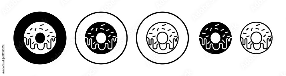 Donut icon vector. doughnut icon. donut logo Donut icon vector. doughnut icon. donut logo