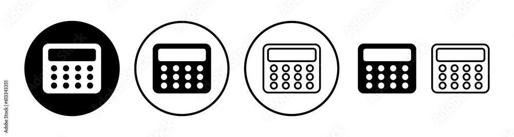Calculator icon vector. math icon. finances sign Calculator icon vector. math icon. finances sign